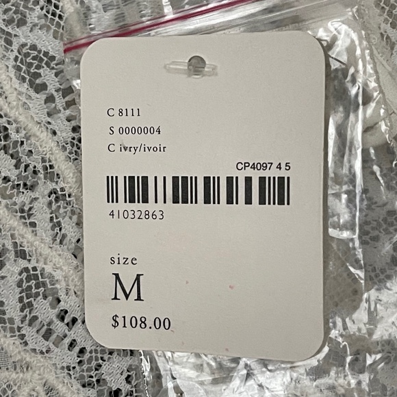 Free People Lace Sheer Tunic Top Pintuck Button Back M - Picture 14 of 16